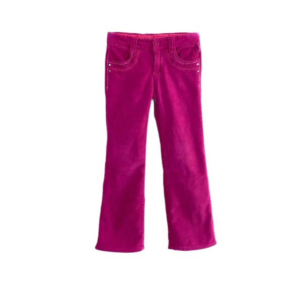 Faded Glory Magenta Corduroy Boot Cut Girl’s Pants - Picture 1 of 7